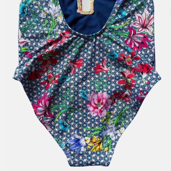 NWT Johnny Was Seaton Floral Halter One Piece, Size XS - Picture 7 of 11